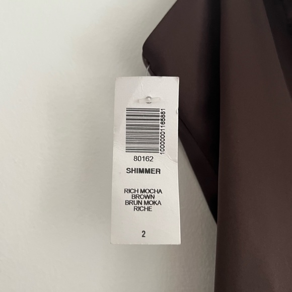 Aritzia Brown Silk Mini Dress Size 2 - Picture 3 of 4